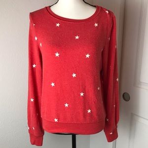 Wildfox red star sweater